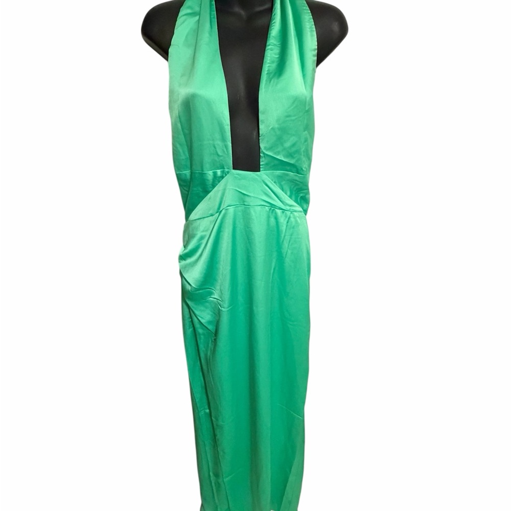 Show Me Your MuMu Vibrant Green Adele Maxi Dress - Picture 4 of 12